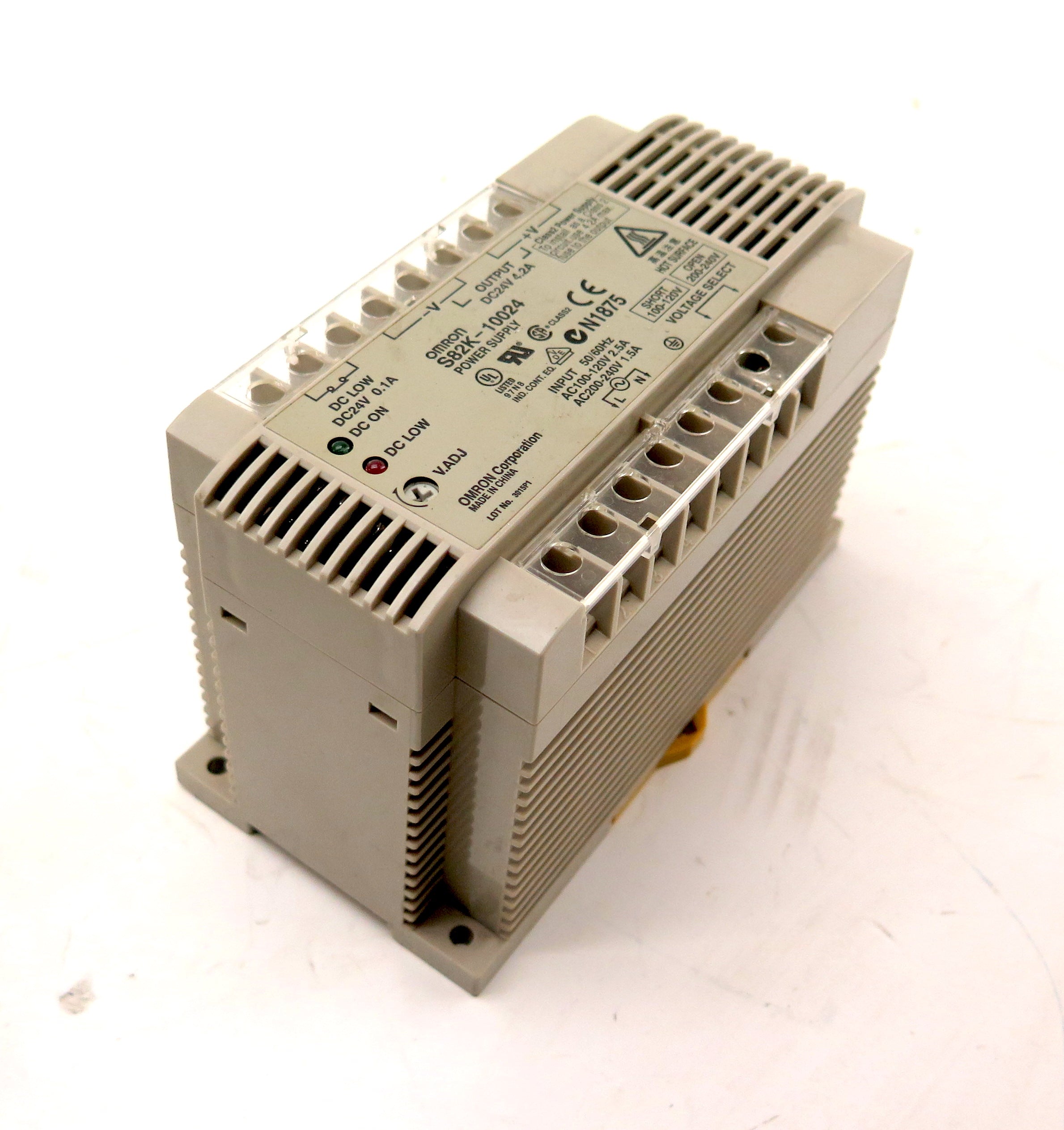 Omron S82K-10024 Power Supply Input 100-240Vac Output 24Vdc - Advance Operations