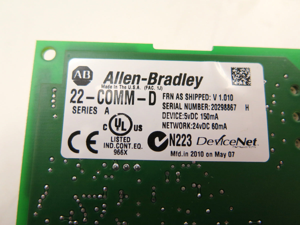Allen-Bradley 22-COMM-D PowerFlex DeviceNet Module  315361-A01 - Advance Operations