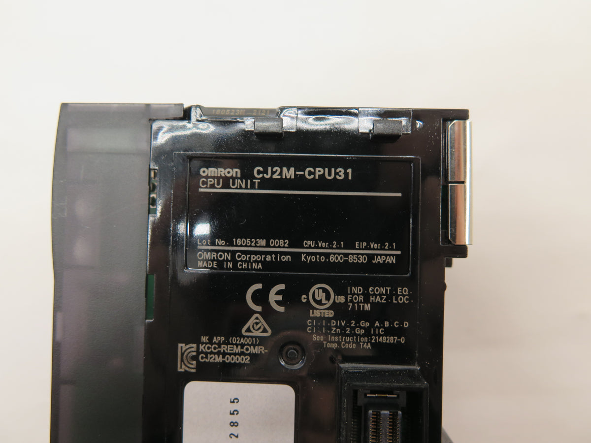 Omron CJ2M-CPU31 CPU Unit - Advance Operations
