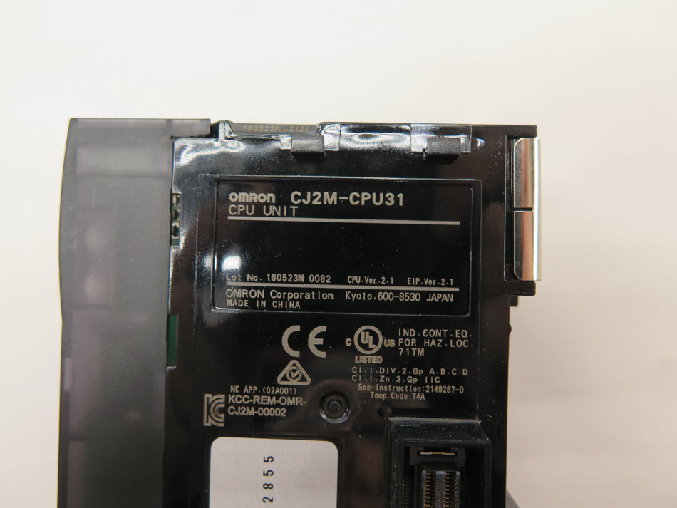 Omron CJ2M-CPU31 CPU Unit - Advance Operations