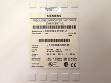 Load image into Gallery viewer, Siemens 6SE7090-0XX84-2FBO Keypad Control &amp; AC Drive Door *READ* - Advance Operations
