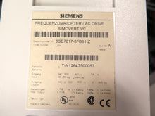 Load image into Gallery viewer, Siemens 6SE7017-8FB61-Z Simovert Ac Drive - Advance Operations
