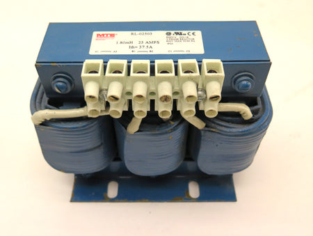 MTE RL-02503 Line Reactor 3 Phase 600Vmax 25A - Advance Operations