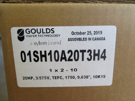 Goulds 01SH10A20T3H4 E-SH END Suction Pump IMP.DIA.:9.638 - Advance Operations