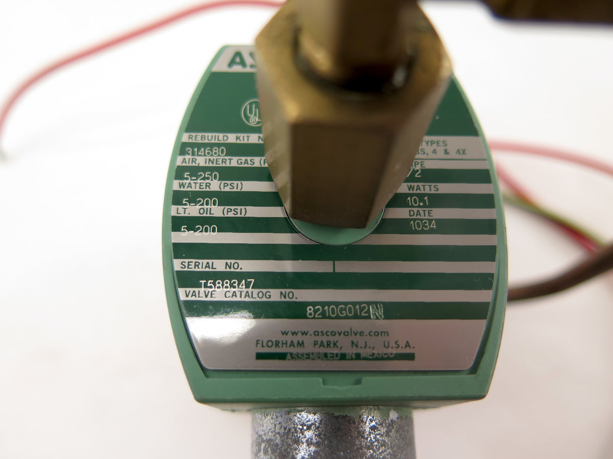 Asco 8210G012N Red Hat Solenoid Valve - Advance Operations