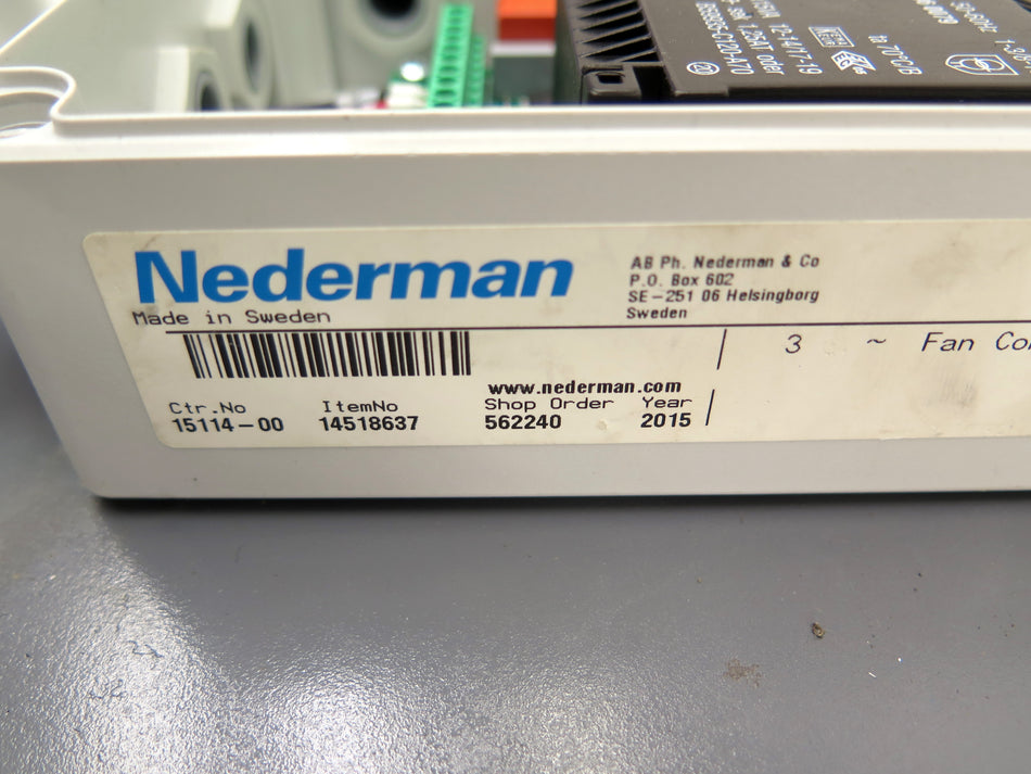 Nederman 15114-00 Fan Control Unit - Advance Operations