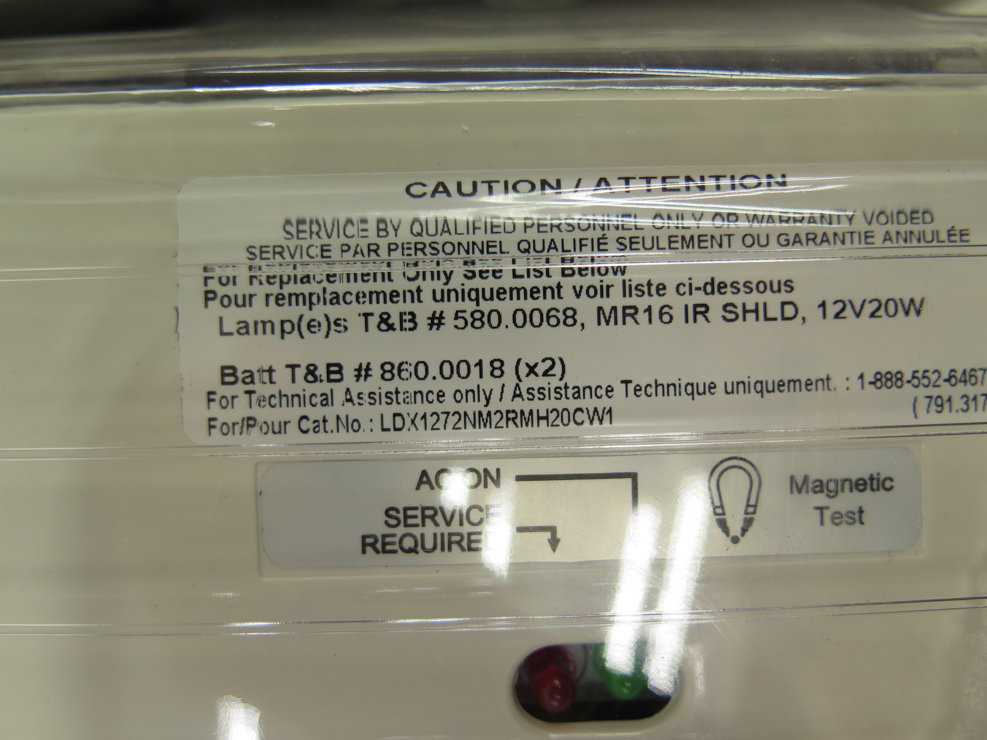 Thomas & Betts LDX1272NM2RMH20CW1 12 NEMA-4X Battery Unit Whist NEW NO BOX - Advance Operations