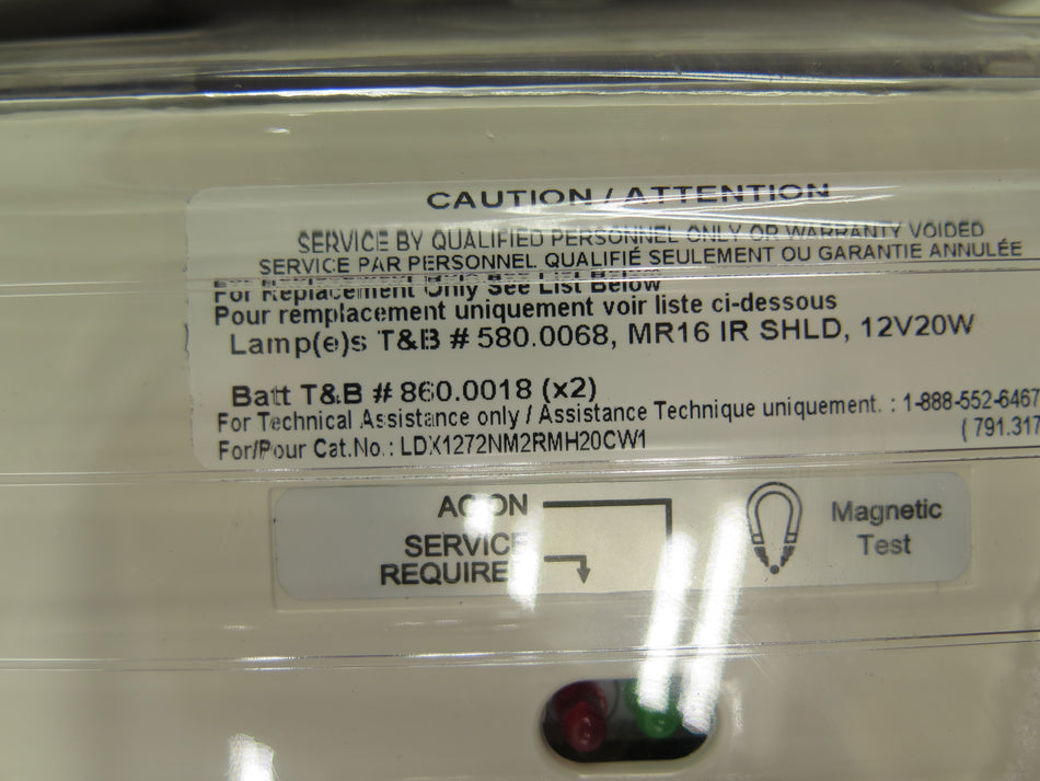 Thomas & Betts LDX1272NM2RMH20CW1 12 NEMA-4X Battery Unit Whist NEW NO BOX - Advance Operations