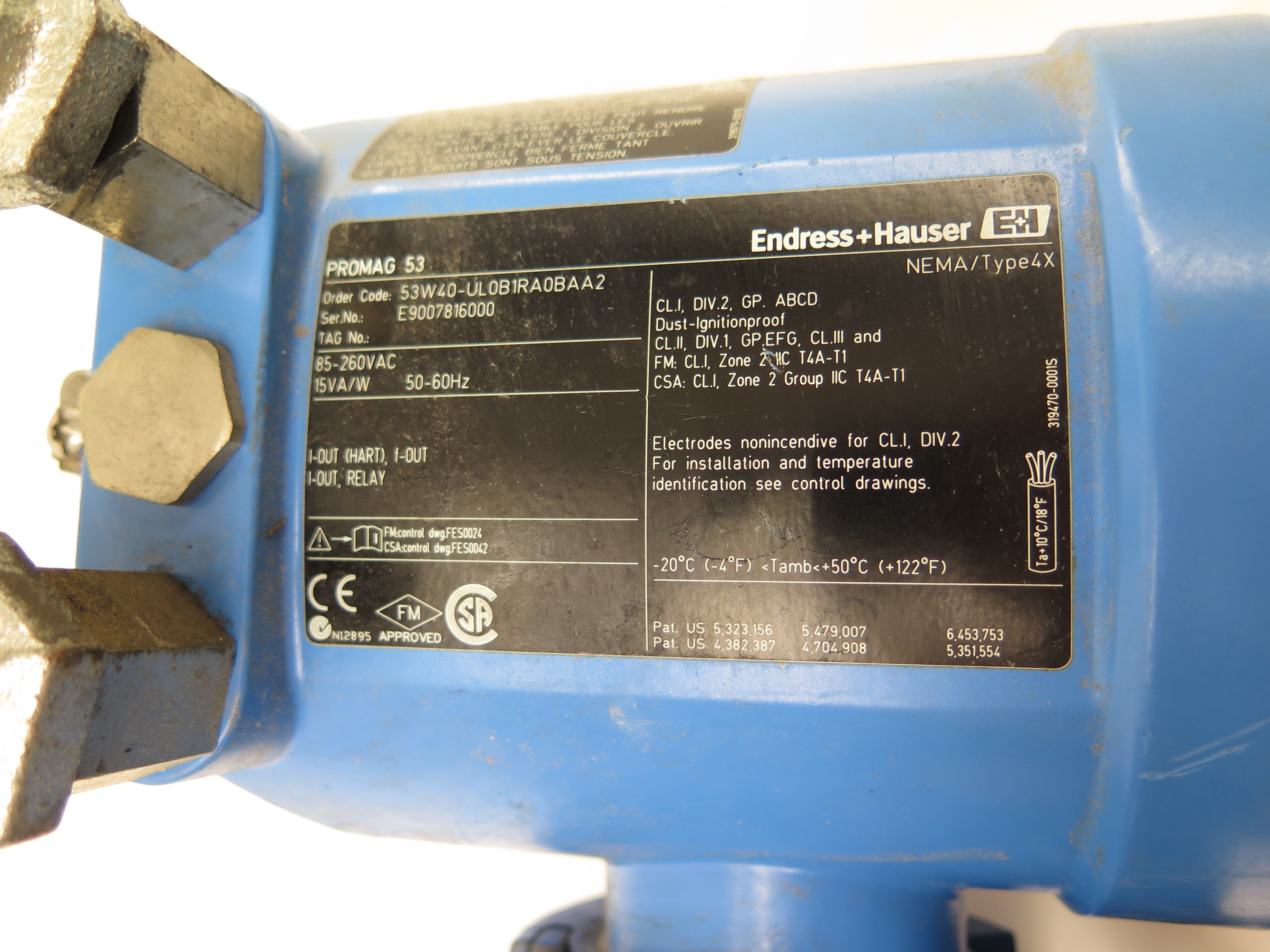 Endress + Hauser 53W40-UL0B1RA0BAA2 Promag 53 & Promag W Flowmeter - Advance Operations