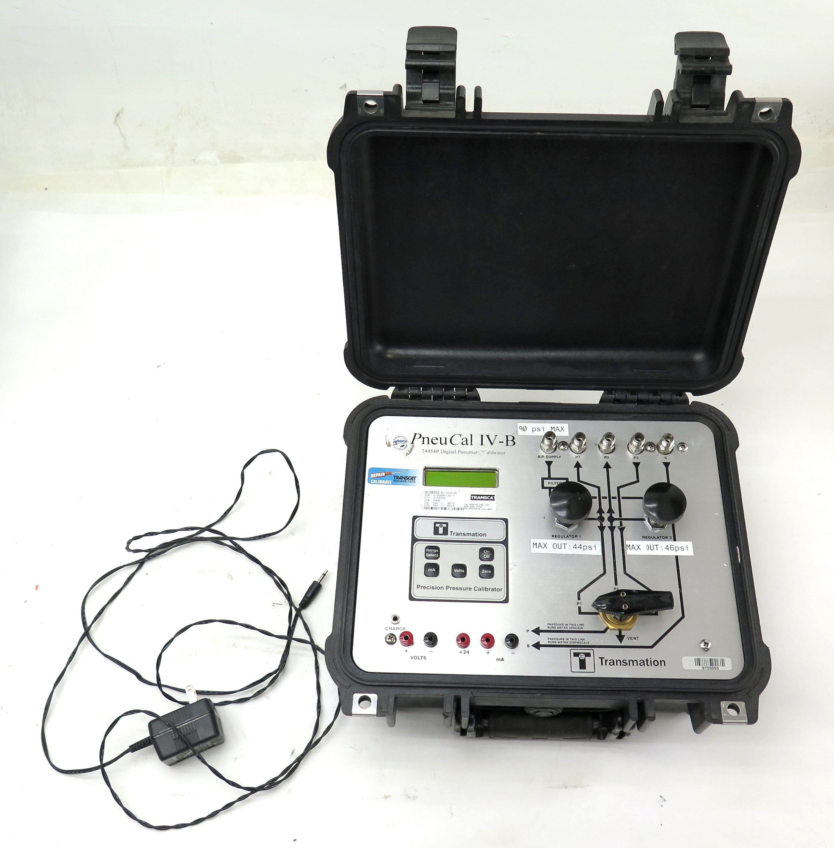 Transmation PneuCal IV-B 24454P Digital Pneumatic Calibrator - Advance Operations