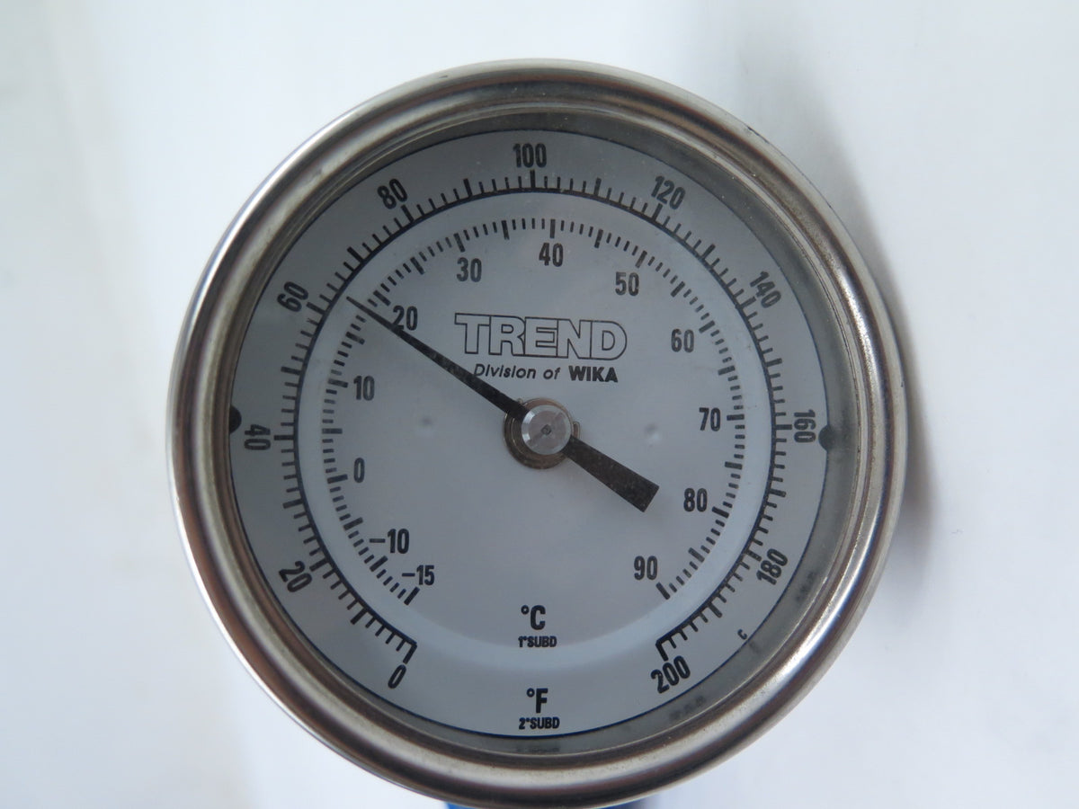 Trend / Wika Temperature Sensor Thermometer (0¡F to 200¡F ) 10.5" long - Advance Operations