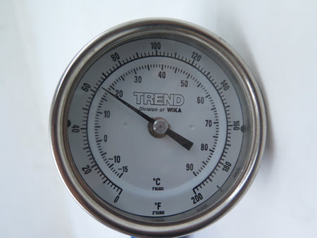 Trend / Wika Temperature Sensor Thermometer (0¡F to 200¡F ) 10.5" long - Advance Operations