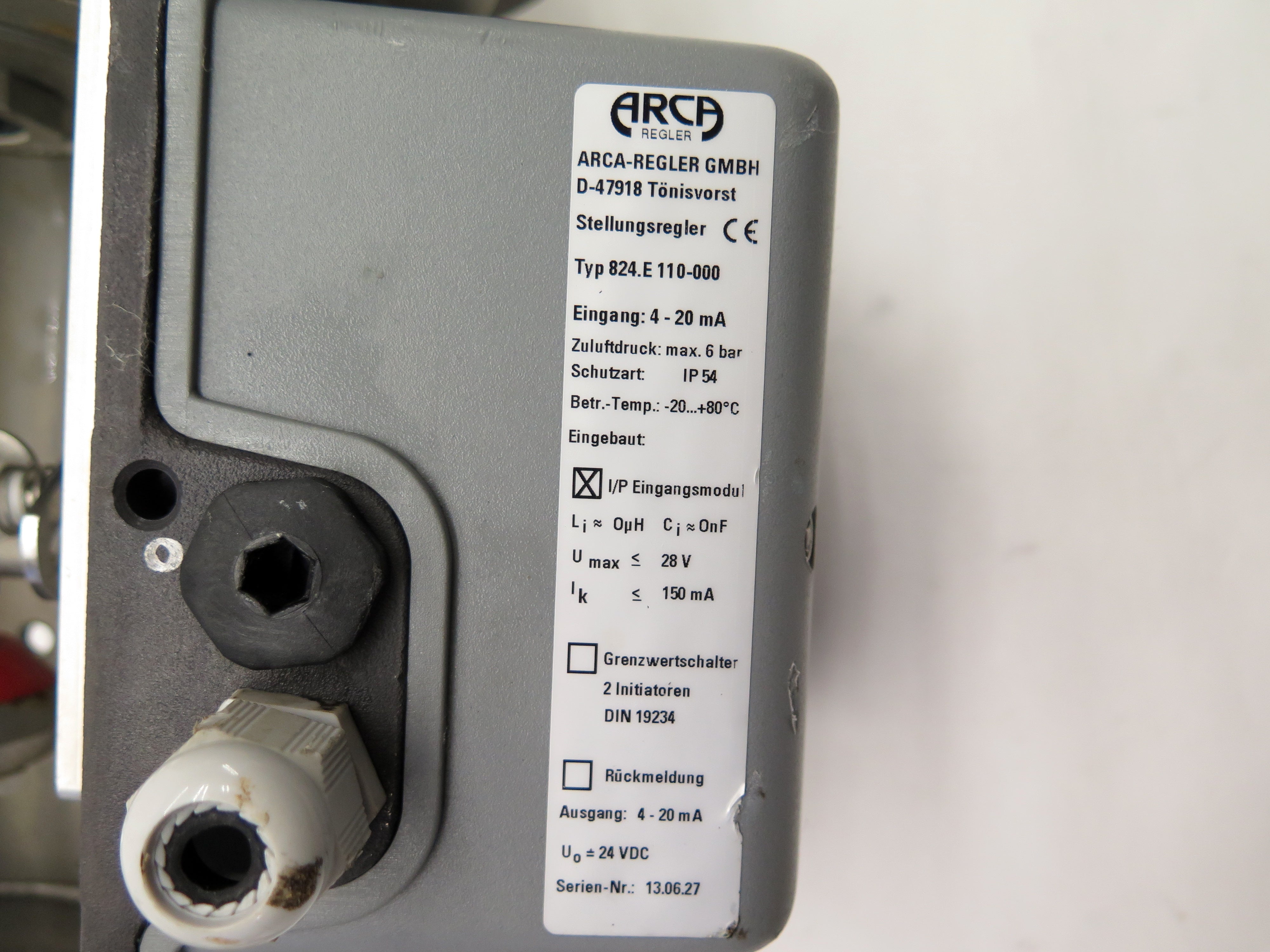 GEA OD2"-Z-00-MFI-20/3/2-W/26-12J/52 Sanitary Stainless Valve & Controller - Advance Operations