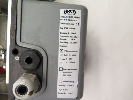 GEA OD2"-Z-00-MFI-20/3/2-W/26-12J/52 Sanitary Stainless Valve & Controller - Advance Operations