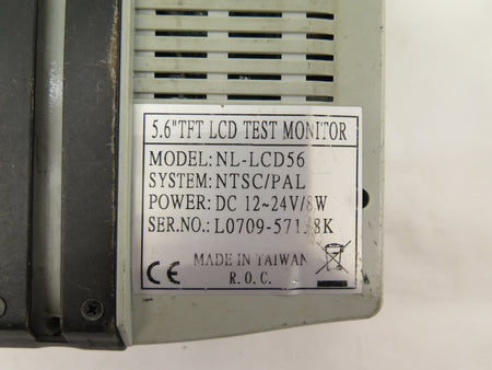 82-8185 5.6" TFT LCD Test Monitor NL-LCD56 NTSC/PAL - Advance Operations