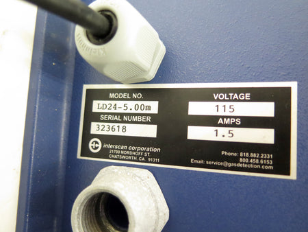 Interscan LD24-5.00M 115Vac Continuous Monitoring System MINT CONDITION - Advance Operations