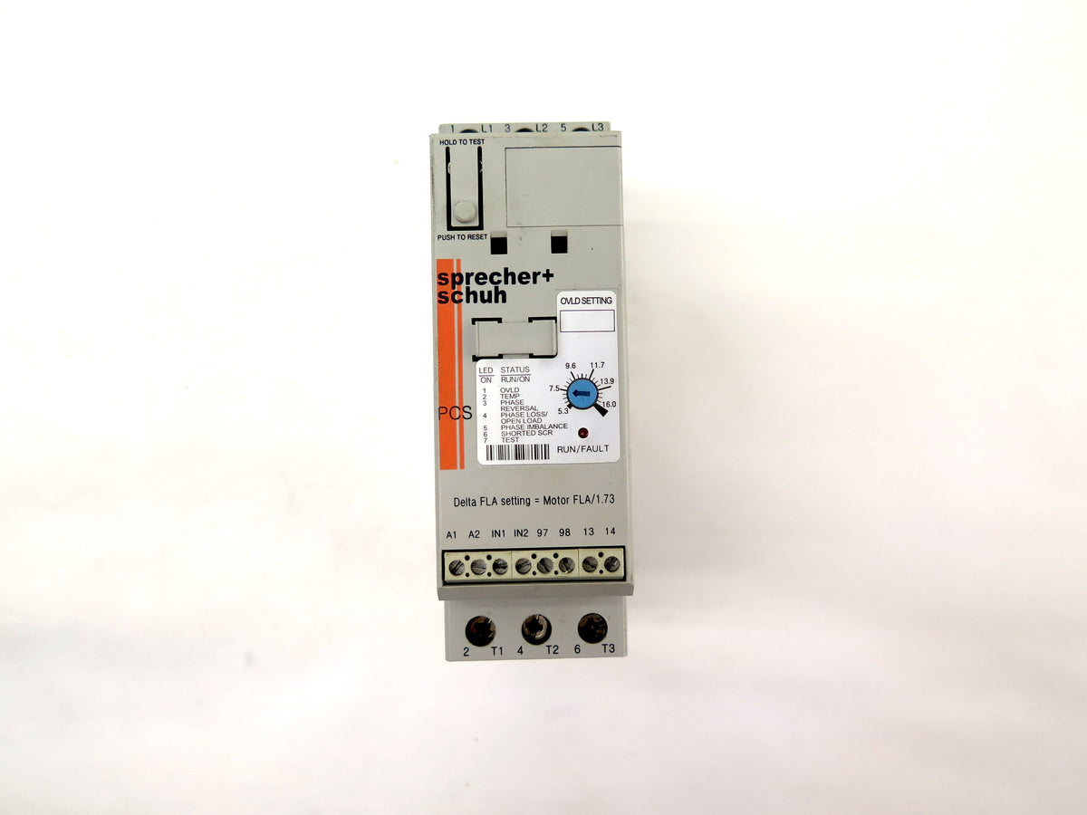 Sprecher + Schuh PCS-016-600V Smart Motor Controller - Advance Operations
