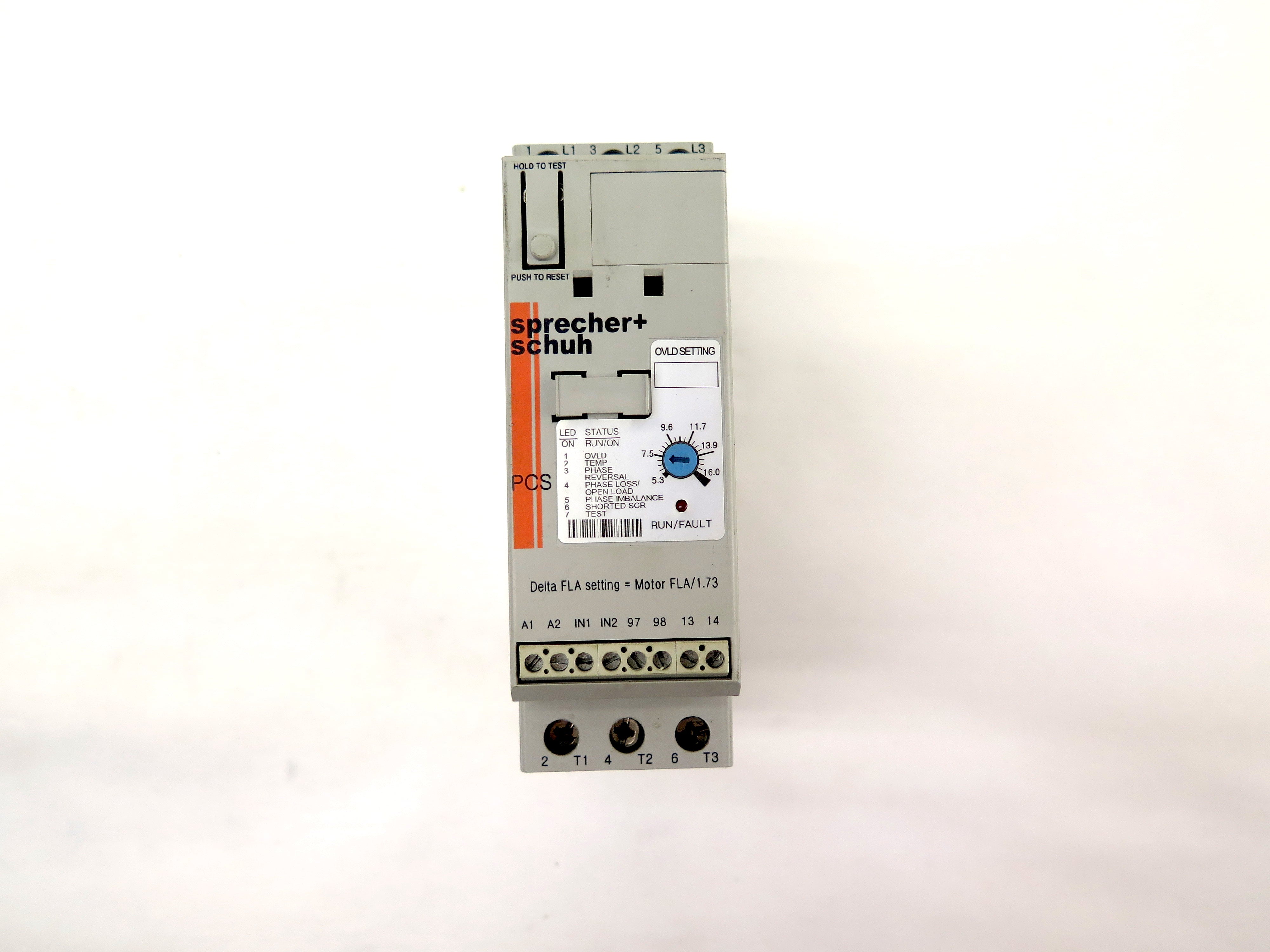 Sprecher + Schuh PCS-016-600V Smart Motor Controller - Advance Operations