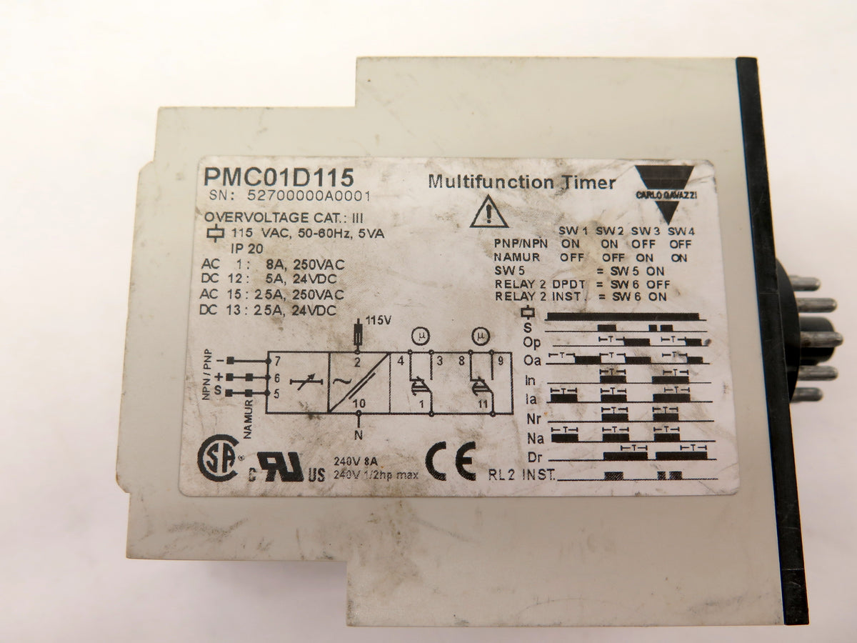 Carlo Gavazzi PMC01D115 Multifunction Timer - Advance Operations