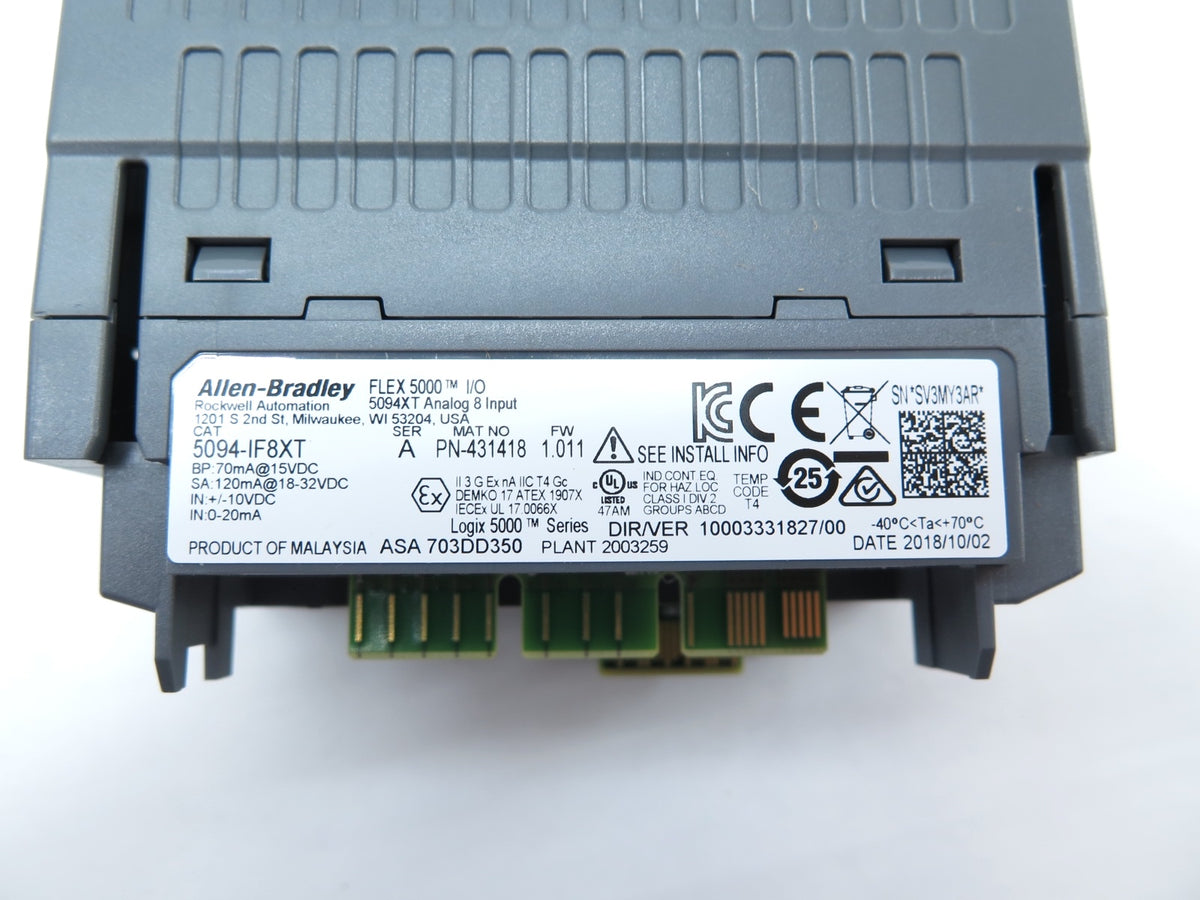 Allen-Bradley 5094-IF8XT FLEX 5000 I/O Analog 8 Input - Advance Operations