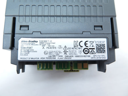 Allen-Bradley 5094-IF8XT FLEX 5000 I/O Analog 8 Input - Advance Operations