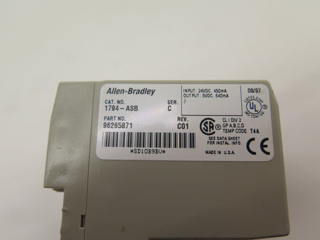 Allen-Bradley 1794-ASB Flex I/O Power Supply RIO Adapter Module - Advance Operations