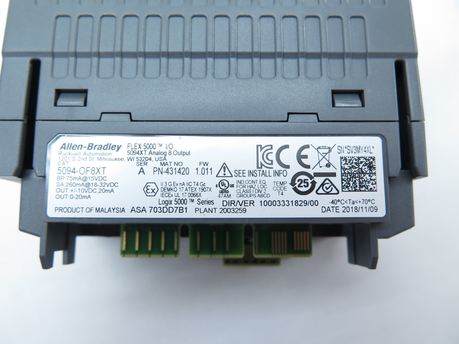 Allen-Bradley 5094-OF8XT FLEX 5000 I/O Analog 8 Output - Advance Operations