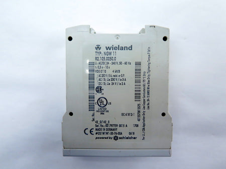 Wieland NGW11 / R2.105.0050.0 Time Relay 0.5s-10s AC/DC 24-240V - Advance Operations