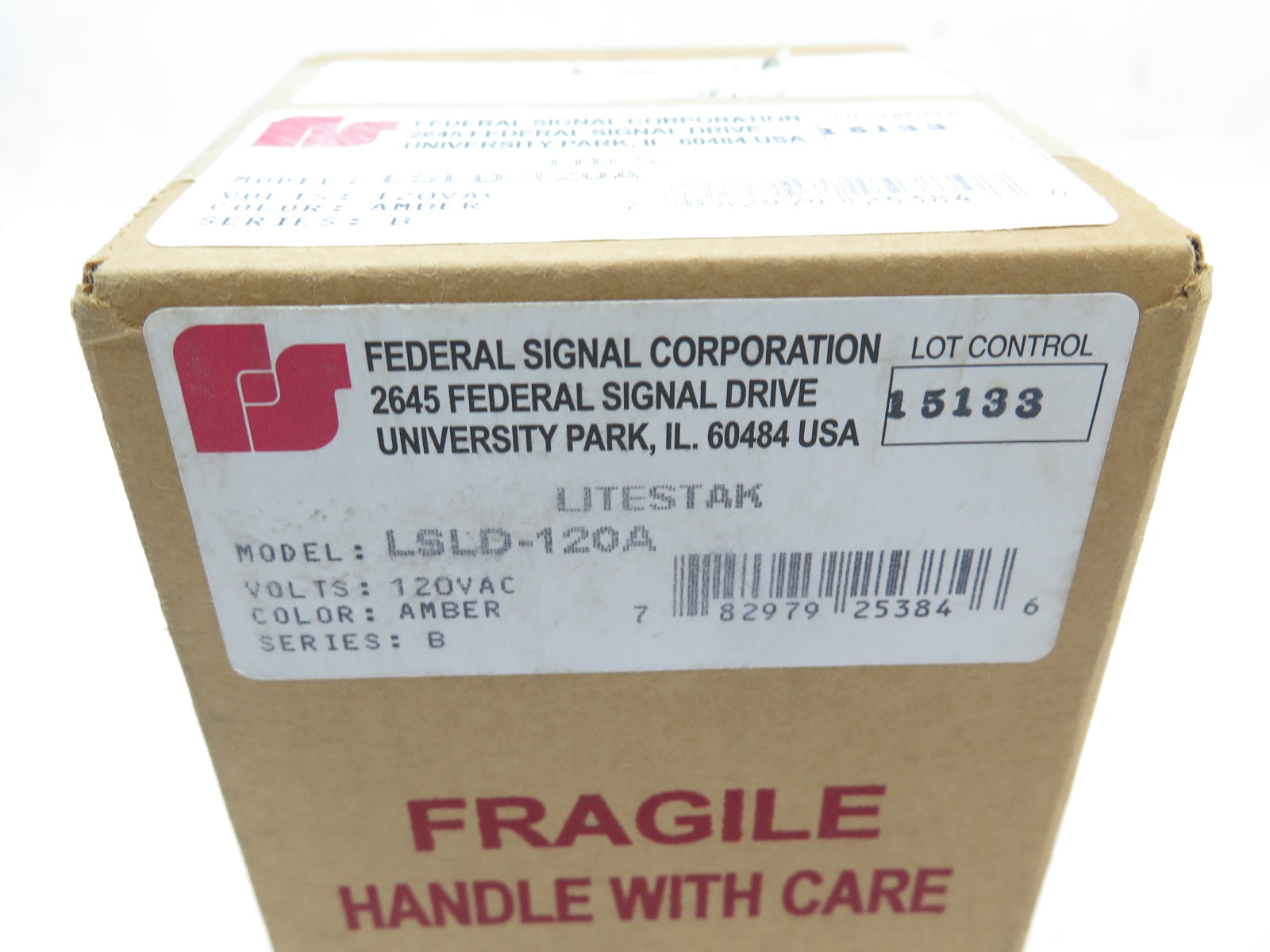 Federal Signal LSLD-120A LiteStak 120Vac LED Light Amber Series B - Advance Operations
