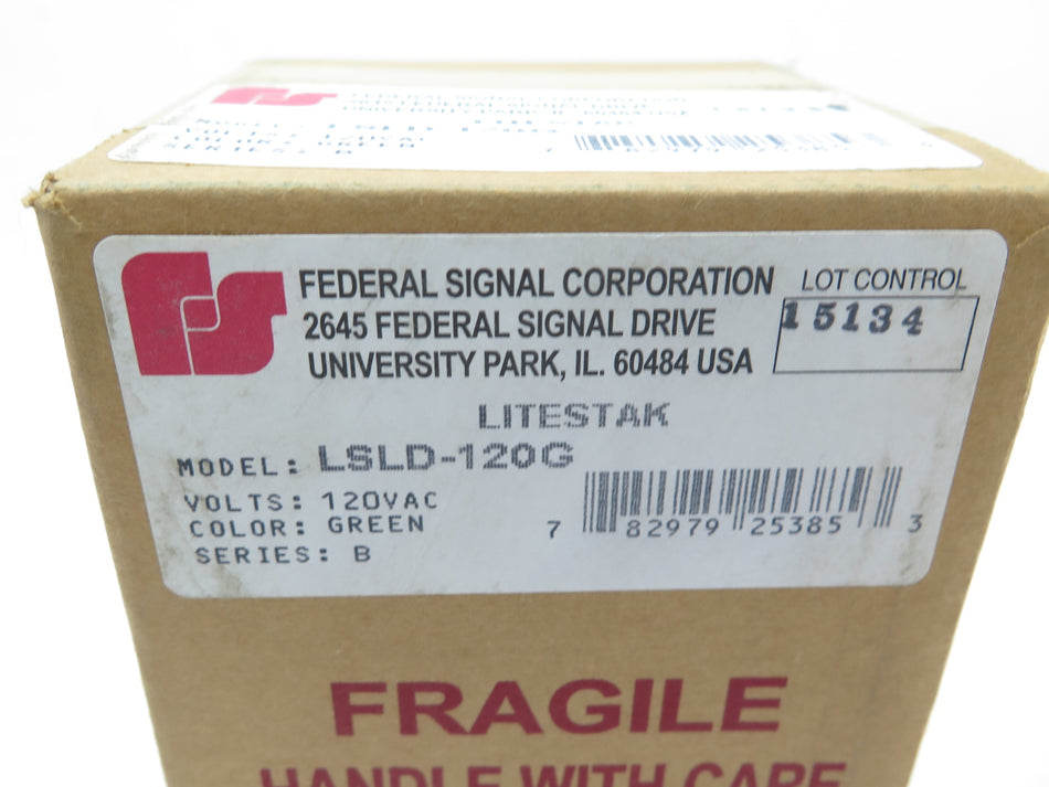 Federal Signal LSLD-120G LiteStak LED Light Green 120Vac - Advance Operations