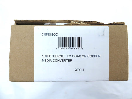Commet CNFE1EOC / 1CH Ethernet To Coax Or Copper Media Converter - Advance Operations