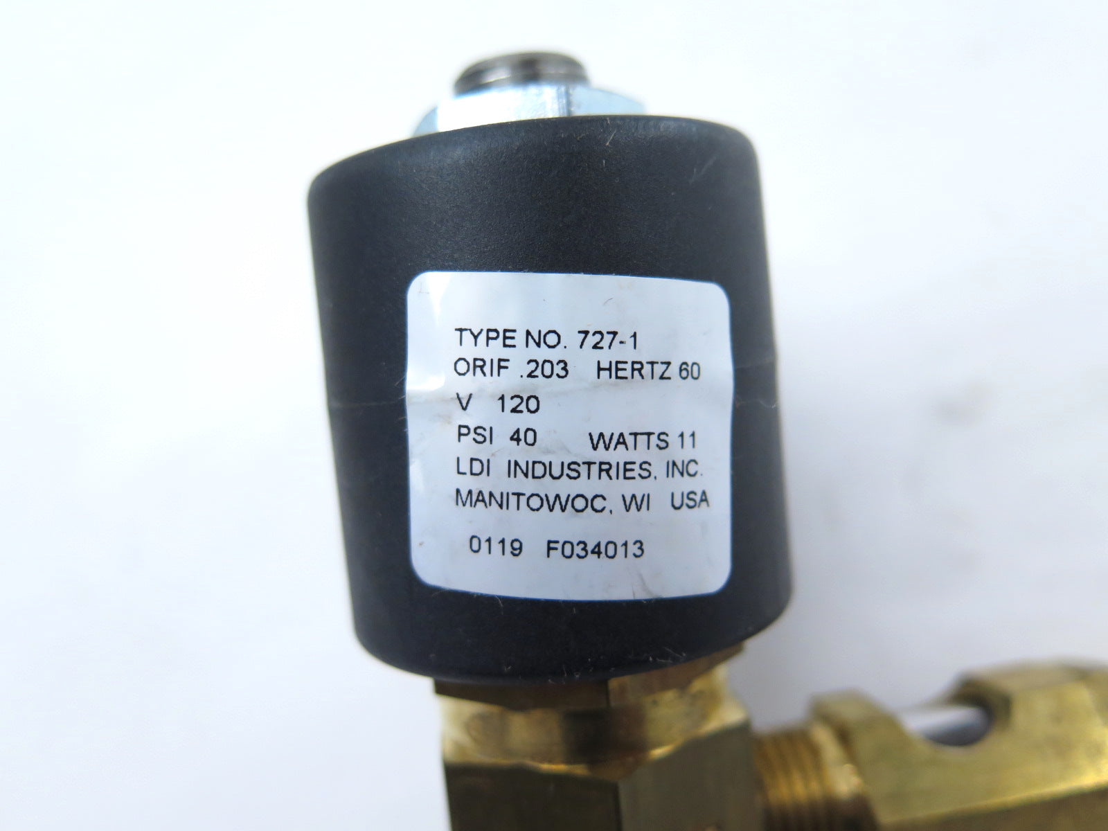 LDI Industries Type 727-1 Solenoid Valve Coil 120V – Advance Operations