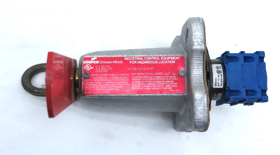 Cooper Crouse Hinds AFUL5M7 Switch 20A 600Vac NEW NO BOX - Advance Operations