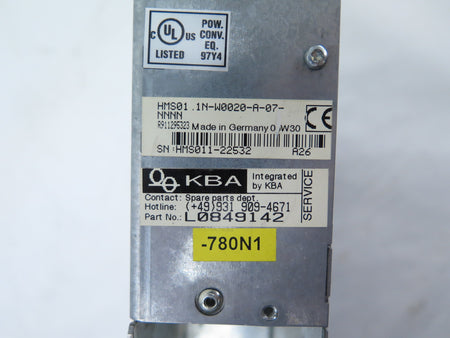 Rexroth HMS01.1N-W0020 Servo Drive NO CONTROLLER - Advance Operations