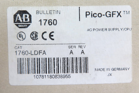 Allen-Bradley 1760-LDFA Pico-GFX Ac Power Supply / CPU - Advance Operations