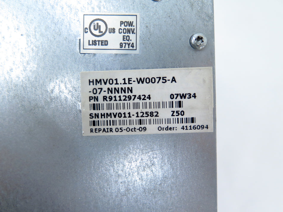 Rexroth HMV01.1E-W0075-A-07-NNNN AC Drive 75kW 380-480Vac - Advance Operations