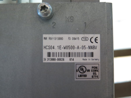 Rexroth HCS04.1E-W0500-A-05-NNBV AC Drive 240A - Advance Operations