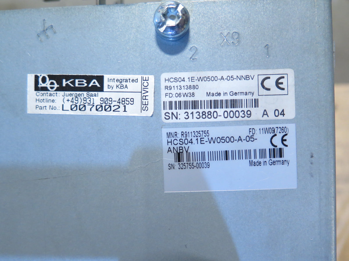 Rexroth HCS04.1E-W0500-A-05-ANBV Ac Drive - Advance Operations