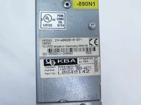 Rexroth HMS01.1N-W0020 HMS Single Axis Inverter - Advance Operations
