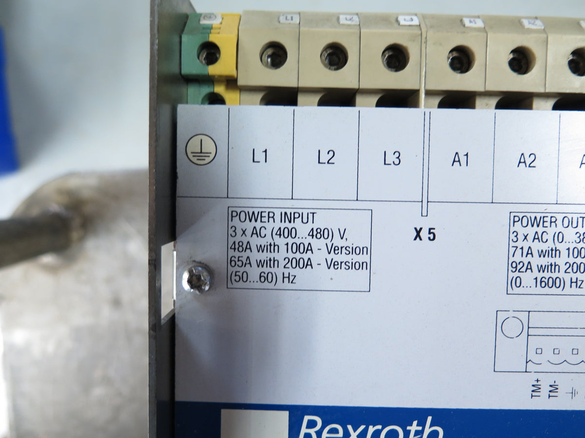 Rexroth / Indramat DKR03.1-W200N-BE11-02-FW AC Drive - Advance Operations