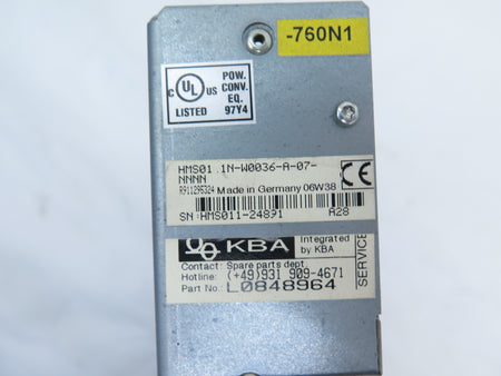 Rexroth HMS01.1N-W0036-A-07-NNNN Servo Drive 0-1000Hz 254-700Vdc 0-500Vac - Advance Operations