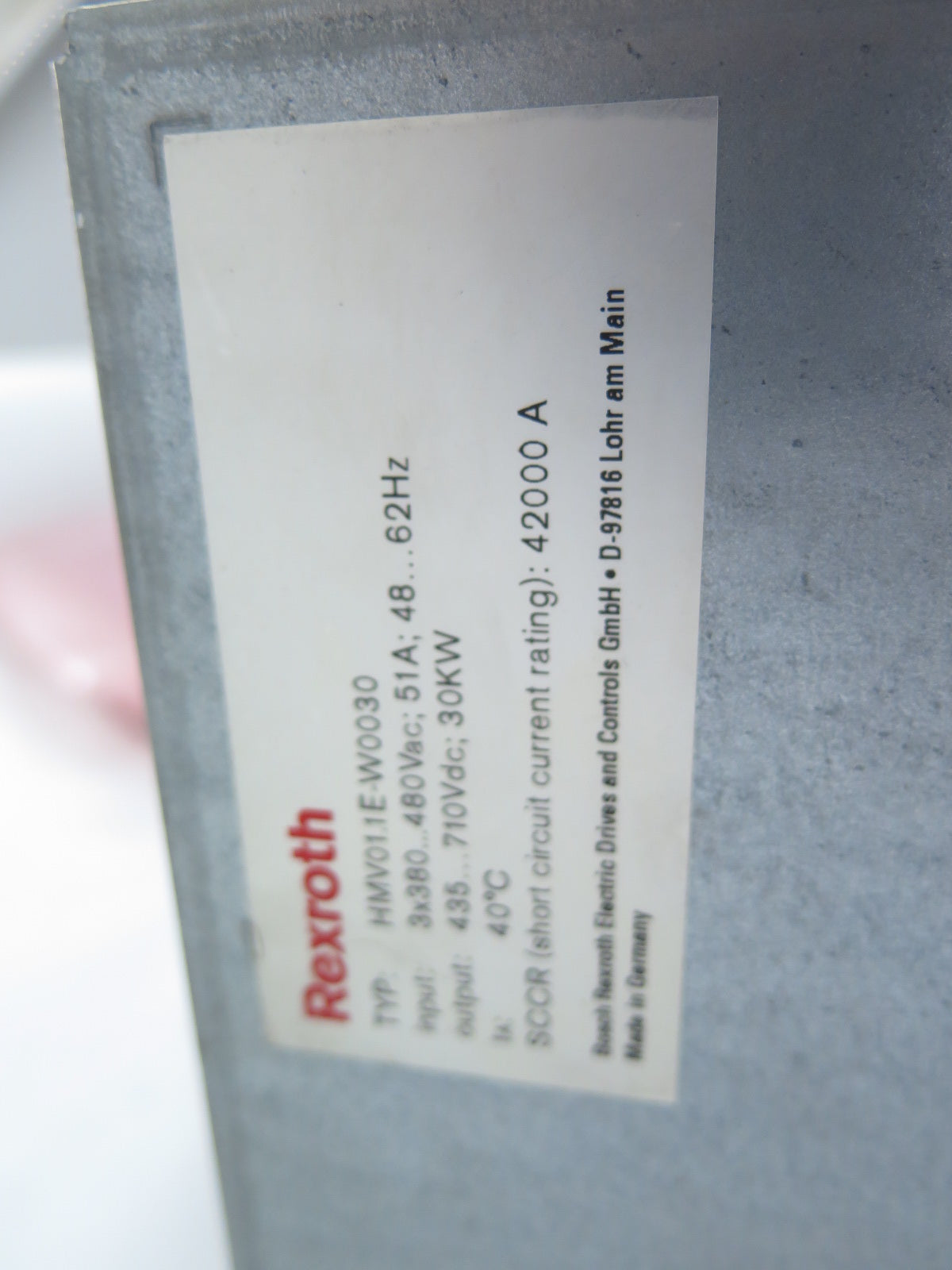 Rexroth HMV01.1E-W0030-A-07-NNNN Servo Drive - Advance Operations