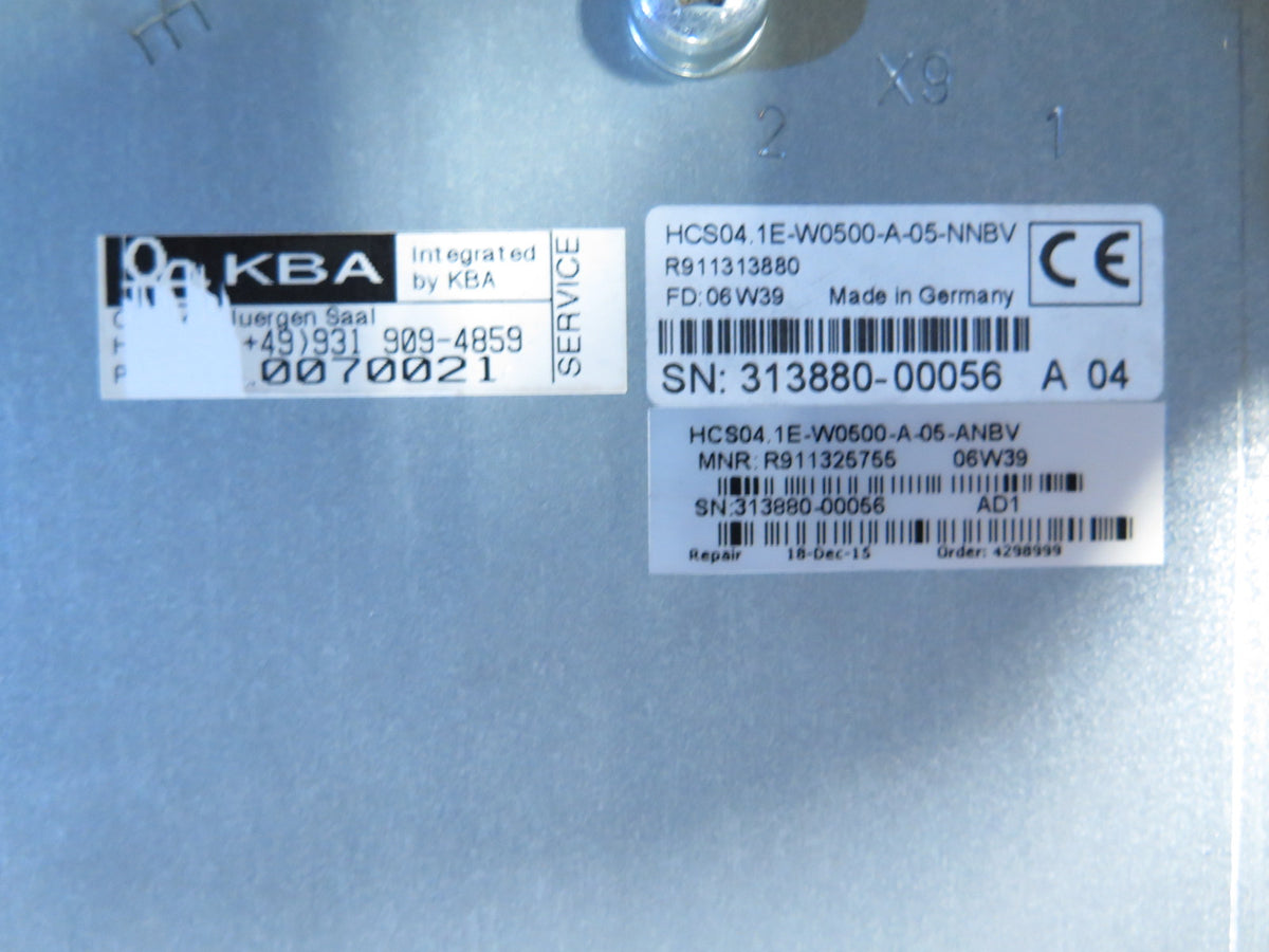 Rexroth HCS04.1E-W0500-A-05-ANBV Servo Drive / AC Drive - Advance Operations