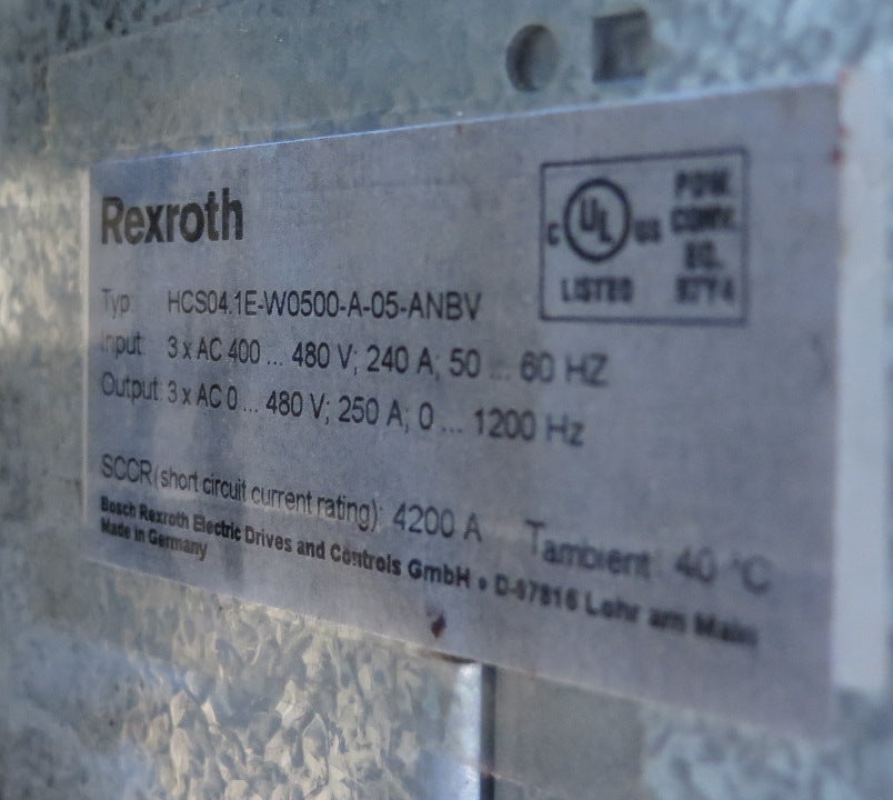 Rexroth HCS04.1E-W0500-A-05-ANBV Servo Drive / AC Drive - Advance Operations