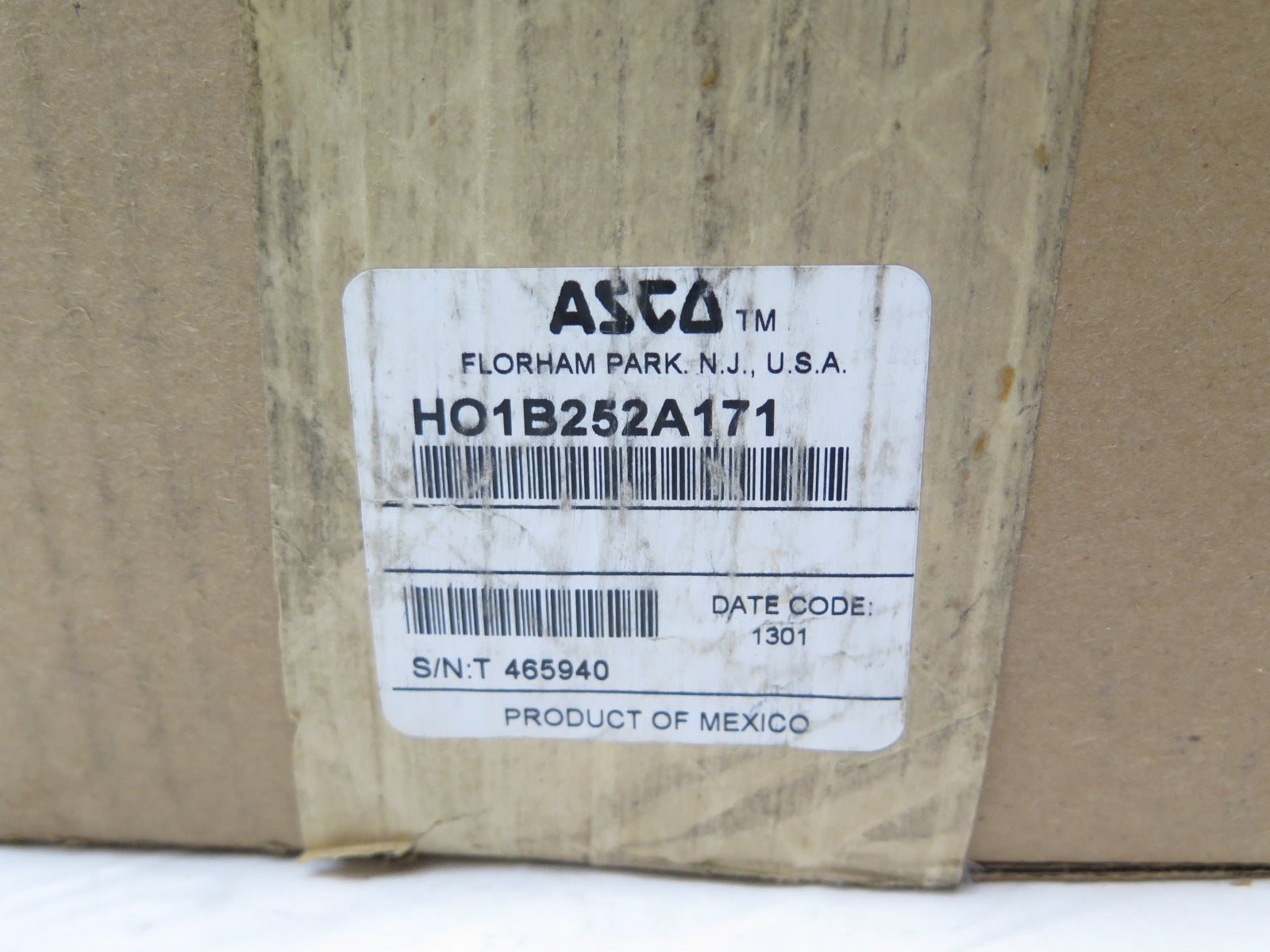 Asco Hydramotor HO1B252A171 Hydraulic Valve Actuator With Auxiliary Switch - Advance Operations