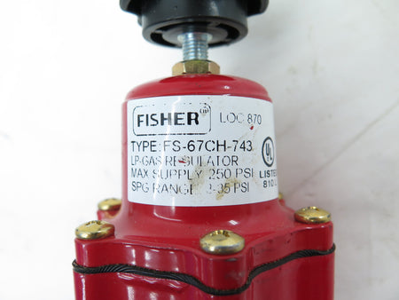 Fisher FS-67CH-743 Natural Gas Pressure Reducing Valve - Advance Operations