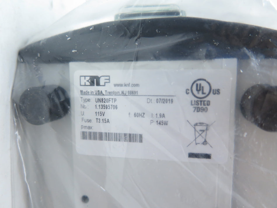 KNF UN820FTP Laboport Vacuum Pump 115V - Advance Operations