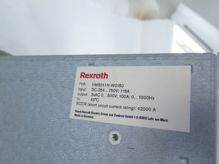 Rexroth Indramate HMS01.1N-W0150-A-07-NNNN Axis Inverter Servo Drive - Advance Operations