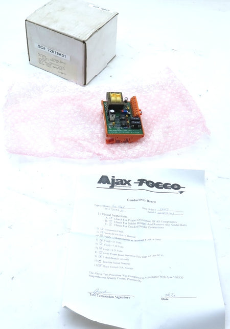 Ajax Tocco 72019A Water Cond. Monitor Board - Advance Operations