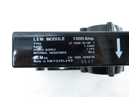 LEM / R-theta LT1000SI/SP1 Current Sensor 1000AMP 1:5000 - Advance Operations